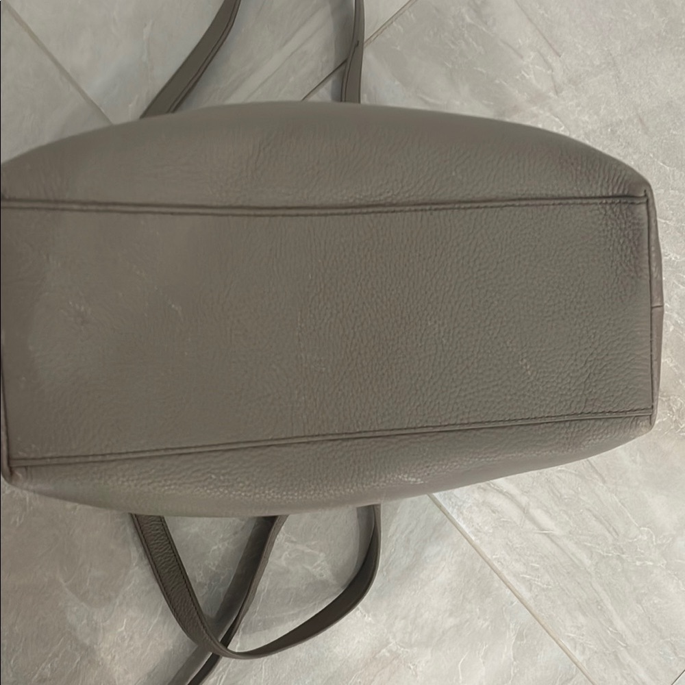 Tory Burch Gray Pebbled Leather Tote - Picture 5 of 5